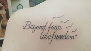 First tattoo, quote