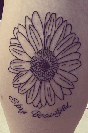 The flower I got at my best friends funeral along with the last thing we said to one another. I love and miss you so much, Lindsey. I want to thank the artist, Jesse Flock @ New Age Tattoo, for giving me such a beautiful piece that reminds me of the bond we shared along with helping me stay strong. I couldnt have asked for a better piece.
