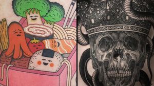 Tattoo on the left by Rion and tattoo on the right by Alexander Grim #Rion #AlexanderGrim #besttattoos #best