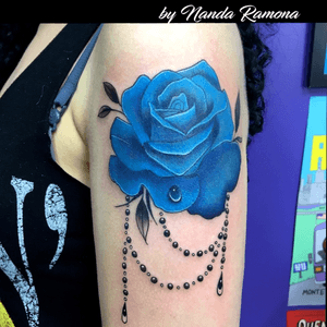 #rose #rosetattoo #bluerose #flower #flowertattoo 