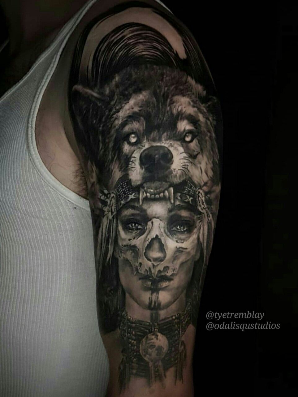 Edu Vertikal Tattoo  EDU2017 WOLF HEADDRESS wolf wolfheaddress  wolftattoo lobo tatuajelobo tattoo ink thebestspaintattooartists  balmtattoo edutattoostudio eduvertikal alicantetattoo tattoospain  thebestspaintattooartists balmtattoo 