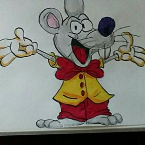 "Chucks the mouse" done by Hunter Leliefeld 