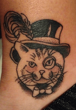 Cat tattoo done in Lloret De Mar, spain. ~25min #cattattoo #cat #Spain #LloretDeMar