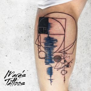 Golden Ratio Geometry Tattoo Cover up 
