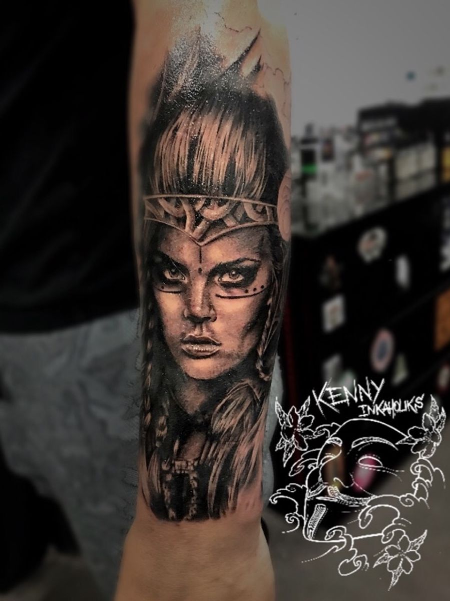 Tattoo uploaded by Kenny Inkaholiks • A Valkyrie done in 8h. # ...