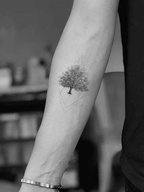 Minimalist tree Tattoo  YouTube