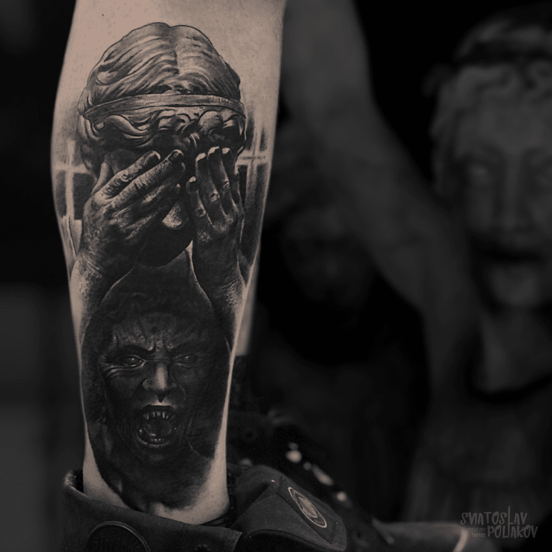 Weeping Angel with Butterflies Tattoo by Marvin Silva TattooNOW