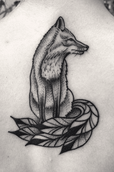 #art #tattoo #ink #foxy #fox #tattoooftheday #blackwork 