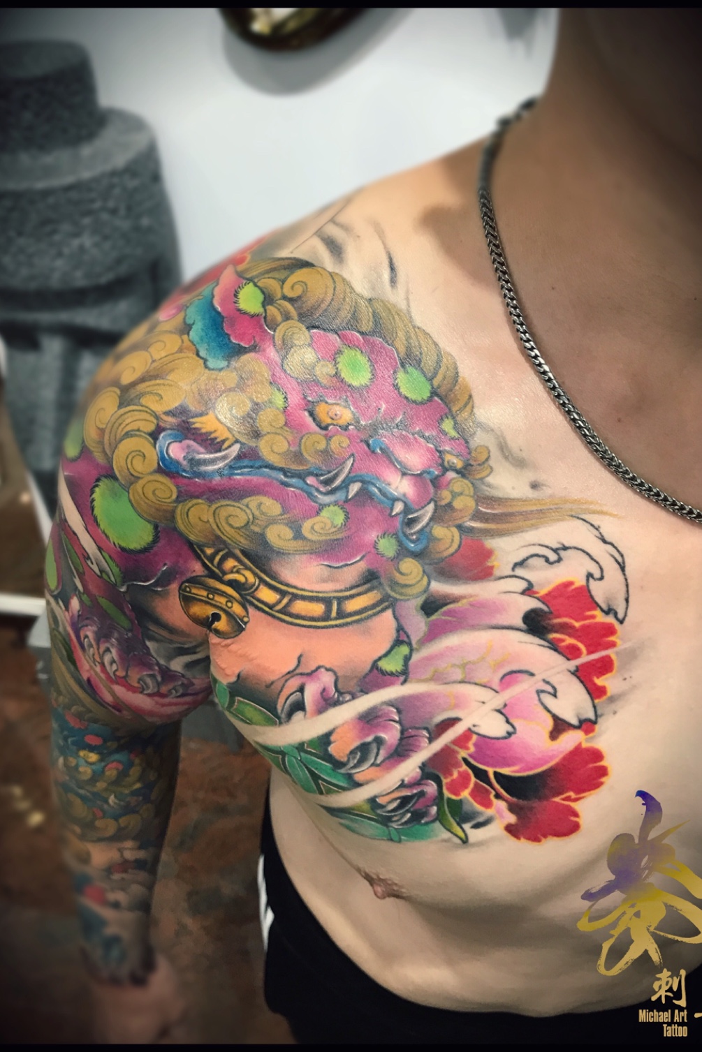 Tattoo Uploaded By Michael Art Tattoo 唐獅子 唐獅子牡丹 刺青 刺青師 台中刺青 Tattoo Tattooer Tattooist Art Ink Inked Art Artist 紋身 紋身師 台中刺青師 Tattoowork Tattooworkers Tattooworker Tattooart Supportgoodtattoos