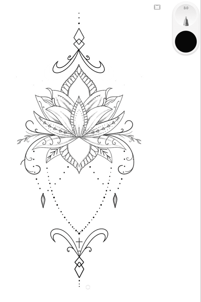 mandala tattoo drawing