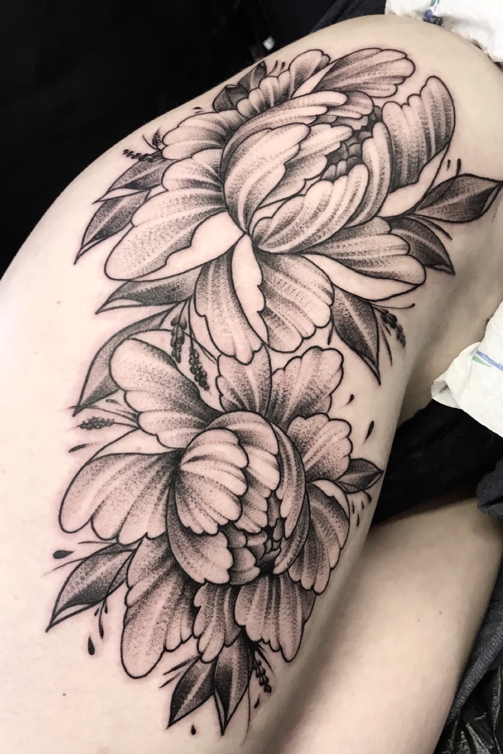 tatuaggio peonia