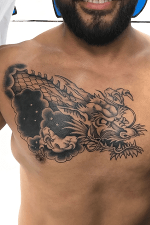 Dragon cover up piece...
