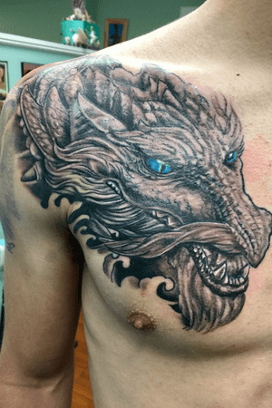 Dragon tattoo by leah #dragon #asian 