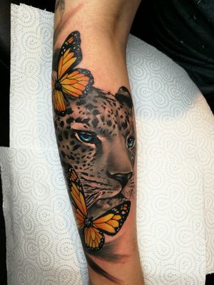 Leopard #animaltattoos #tattoos #theculttattoostudio #wildlifetattoo 