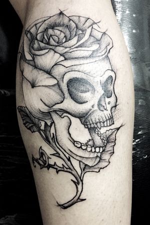 Skull - rose. 