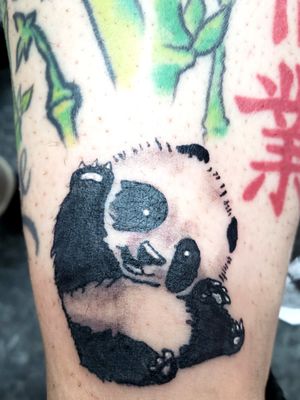 Baby panda tattoo