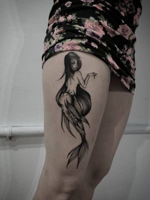 Horror Mermaid for Federica! Thank you ©