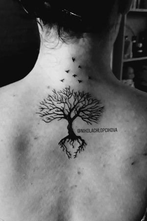 #tree #birds #mywork #tattooart #treeoflife 