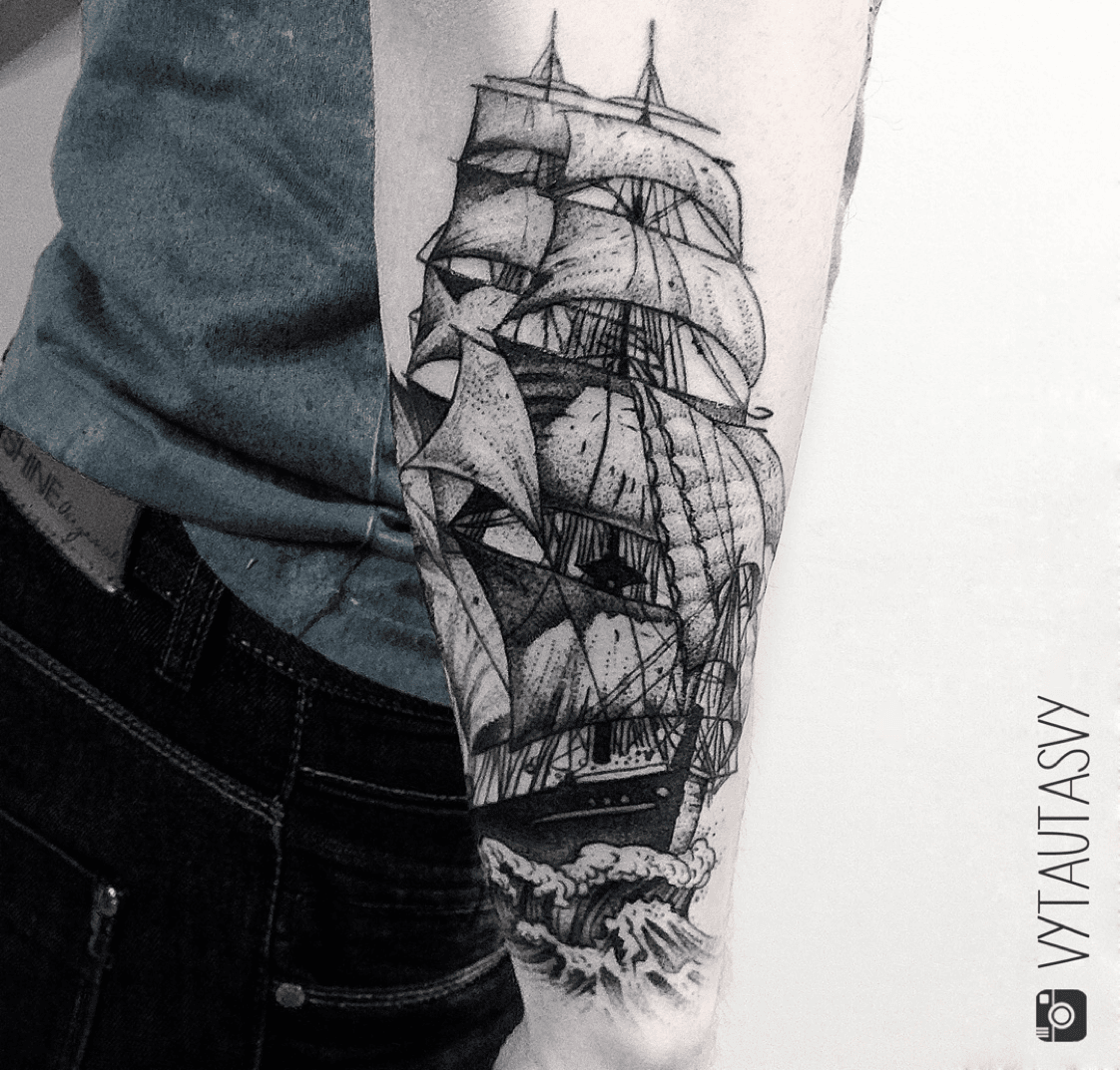 Eyecatching And Unique 60 Ship Tattoos Just For You  InkMatch