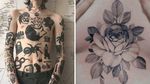 Tattoo on the left by Andrei Ylita aka ylitenzo and tattoo on the right by Zihwa #Zihwa #AndreiYlita #ylitenzo #torsotattoos #torso