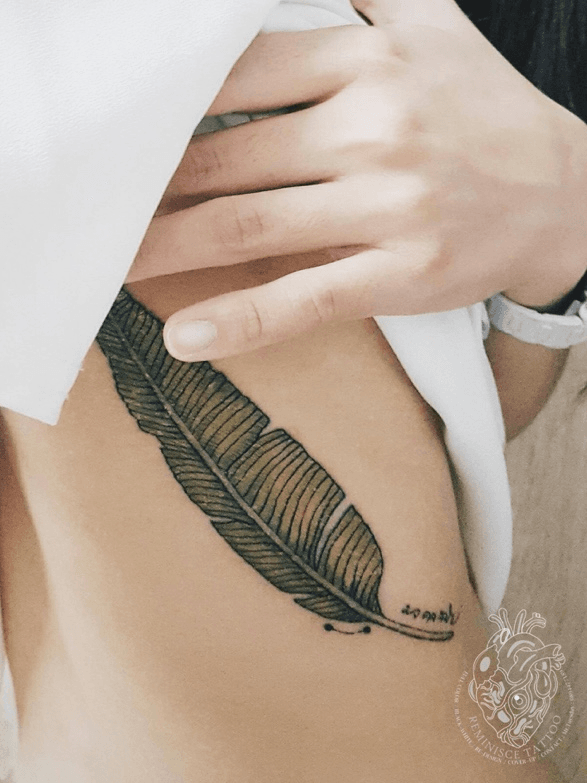 Palm Leaf Temporary Tattoo Sticker  OhMyTat