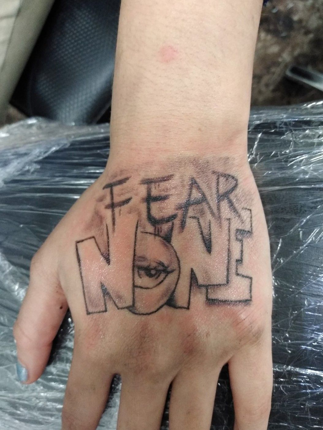 fear none hand tattooTikTok Search
