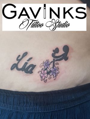 Text rework to look new like the mother daughter infinity symbol