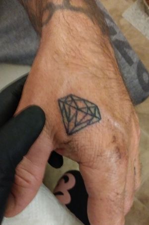 Diamond hand tattoo