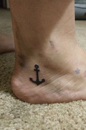 Anchor tattoo Foot tattoo