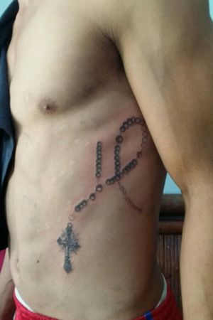 My 1st try to tattoo Rosary!