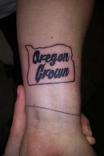 Oregon grown Oregon Lettering Cursive
