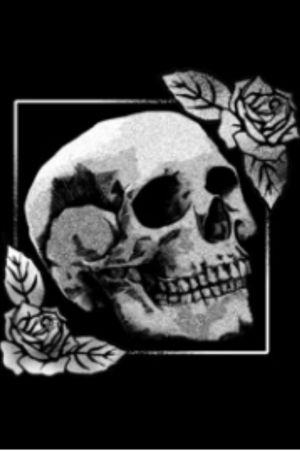 die beautiful // skull-rose B/W