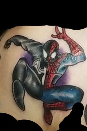 #Spider-Man #venom #symbiote done by Troy Brett 