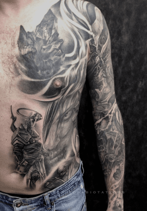 In progress for Nikola from Russia, Sevastopol #3rl #sergiosabiotattoos #Moscow #tattooinrussia #tattooinmoscow #tattoo #татуировка #татувмоскве #blackandgreytattoo #tattoo #tattooartist #blackandgray #sevastopoltattoo 