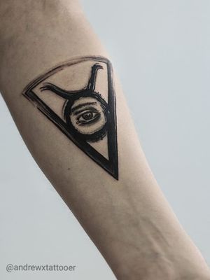 Symbols. #tattoo #blacktattoo #tattooed #tat #handtattoo #eyetattoo #taurustattoo #andrewxtattooer #tattoofromrussia #ink #graphictattoo 
