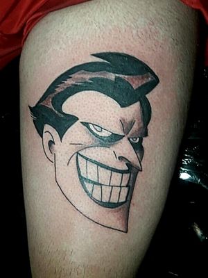 Joker coringa tattoo preto e cinza #jokertattoo #tattooartist  #tattooart  #tattoopretoecinza #ink  #art  #sombreado 