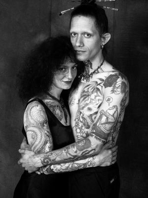 Titine and Filip Leu - Photograph by Elvia Iannaccone Gezlev #ElviaIannacconeGezlev #tattooculture #tattoocommunity