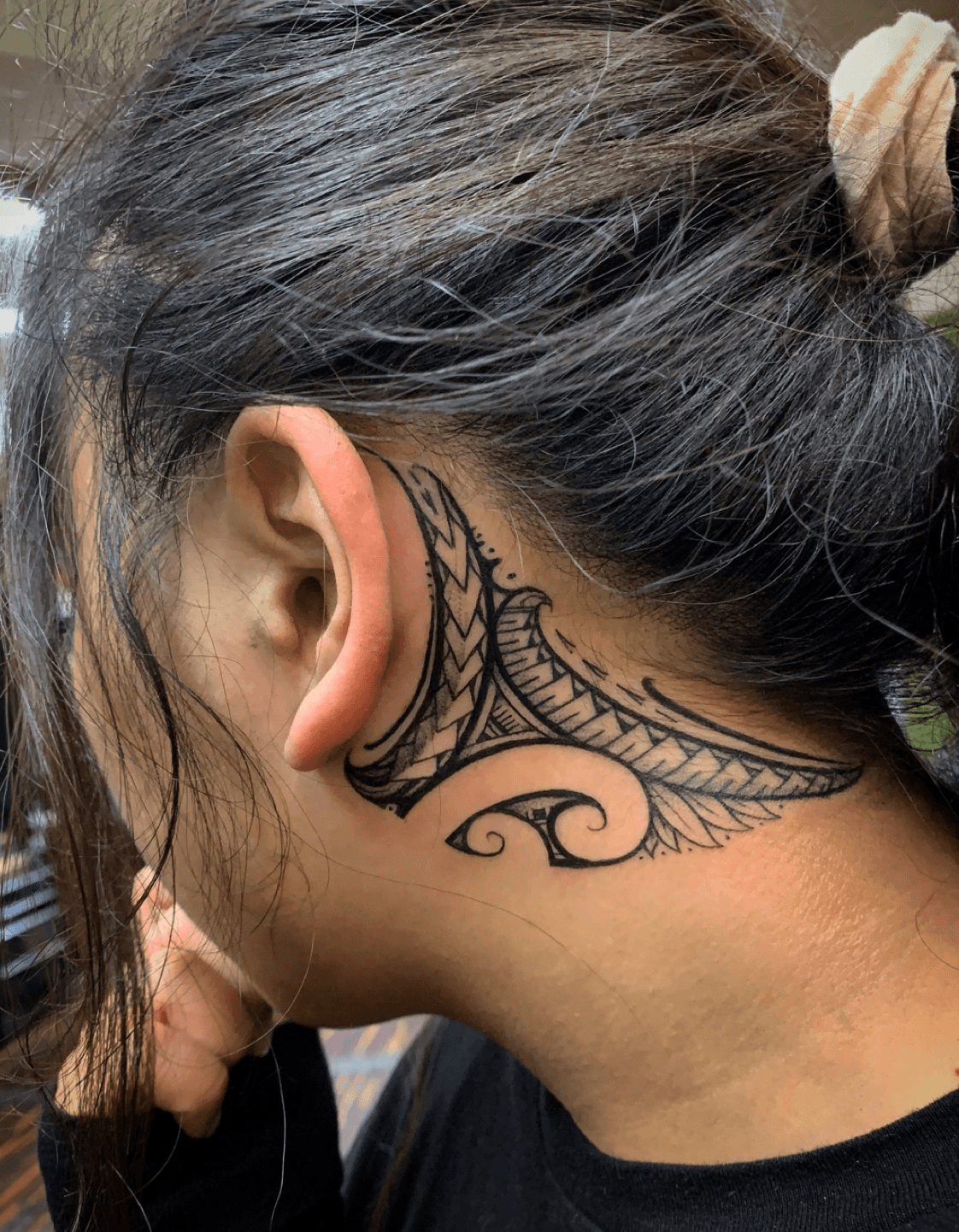 Tattoo uploaded by Lio  Polynesian Behind the Ear Tatty polynesiantattoo  polynesian tribal tribaltattoo for Appointments text 3109010862   Tattoodo