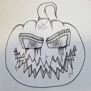 Happy Halloween!! 👻🔥 Check out my Instagram @Kast_One#Halloween #pumpkin #kürbis #spooky #blackandwhite #sketch