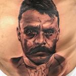 Tattoo by El Whyner #ElWhyner #Whyner #Chicanotattoos #Chicano #Chicanostyle #Chicanx #Zapata #Zapatista #portrait #blackandgrey