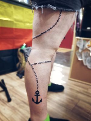 Design: Anchor and Chain Placement: Leg Ink: Fusion Needles: Workhorse