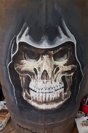 #skull #painting #skulltattoo #melladdiction