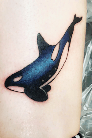 10/27/18 My first Tattoo. Orca. Artist: Chase Potter. #orca #firsttattoo 