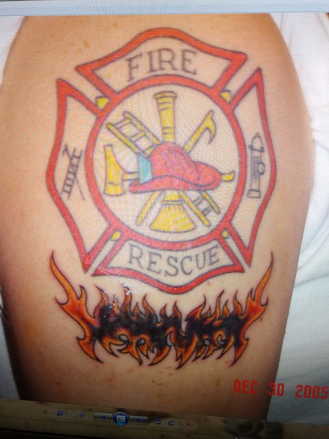 Second Life Marketplace  Maltese Cross Tattoos  Firefighter  Omega  Applier and Classic Layers