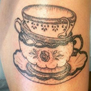 #handpoke teacupsFor: Vlasta Kolackova