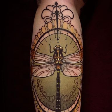 Tattoo by Chris Green #ChrisGreen #NeoTraditionalTattoo #neotraditional #neotrad #artnouveau #artdeco