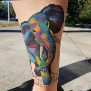 Watercolor elephant 