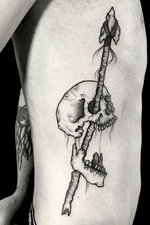 #tattoo #tattoos #tattooing #btattooing #tattoodesign #tattoolove #tattoolive #tattooed #tattoodo #instatattoo #blackworktattoo #blackwork #blacktattooart #blackworkerssubmission #ink #darkartists #blxckink #onlythedarkest #occult #skeleton #brutal #skulltattoo #death #black #blackmetal #spear #javelin