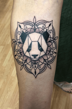 Geometric panda mandala ‘pandala’ 