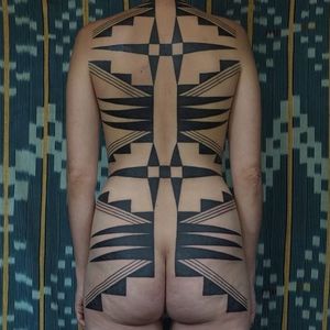 Tattoo by Victor J Webster #VictorJWebster #tribaltattoos #tribaltattooing #tribal #ancient #blackwork #pattern #linework #dotwork #shapes #abstract